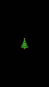 Christmas Tree Minimal iPhone Wallpaper HD