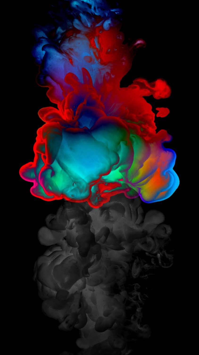 Colorful Smoke iPhone Wallpaper HD