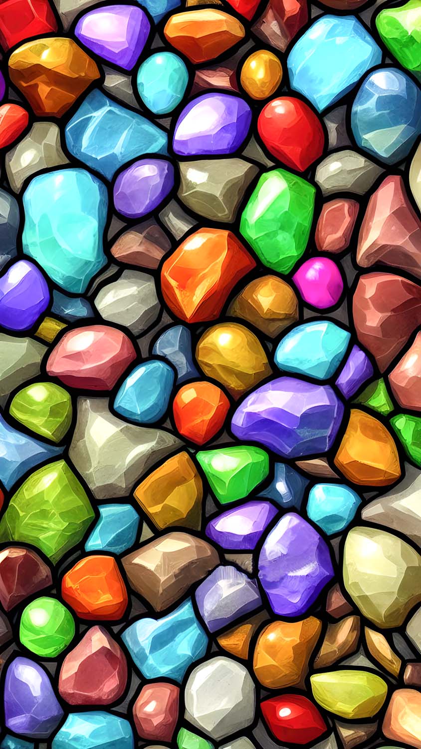 Colorful Stones iPhone Wallpaper HD