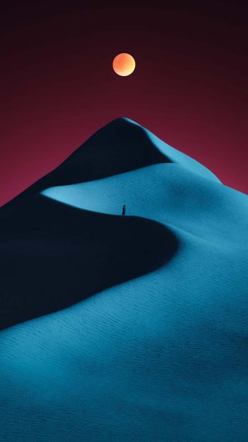 Dark Dunes Night iPhone Wallpaper HD