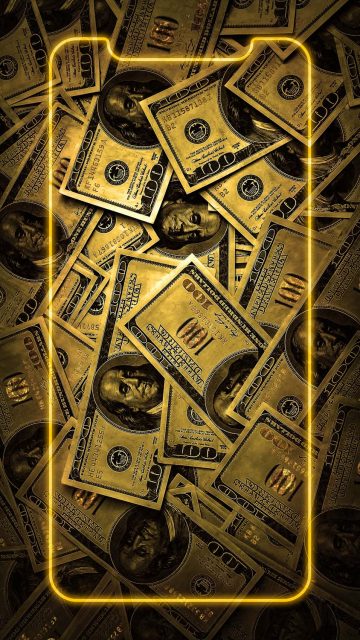 Dollars Frame iPhone Wallpaper HD