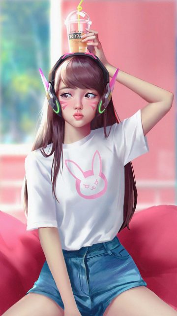 Gamer Girl iPhone Wallpaper HD