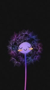 Happy Dandelion iPhone Wallpaper HD