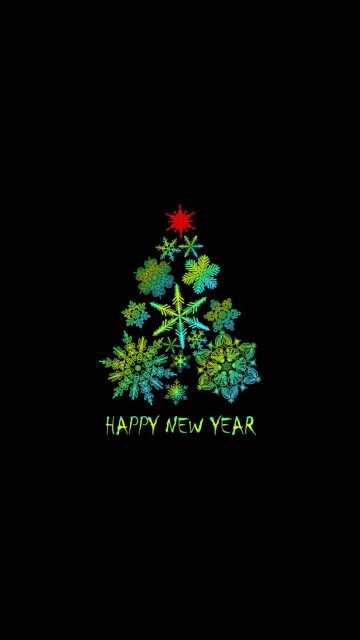Happy New Year Christmas iPhone Wallpaper HD 1