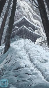 Heavy Snow Fall iPhone Wallpaper HD