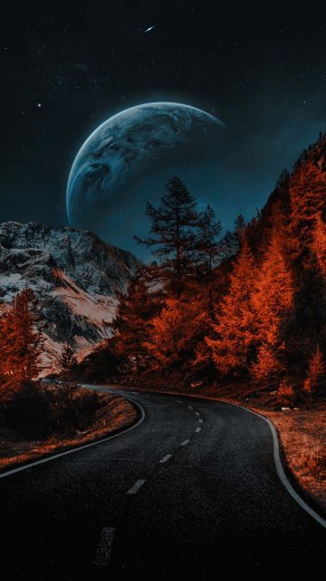 Interstellar Road iPhone Wallpaper HD