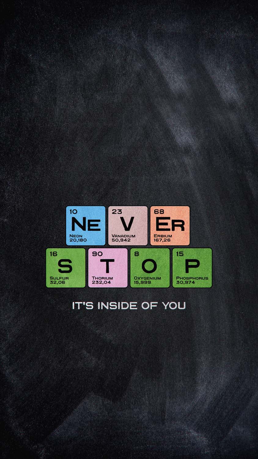 Never Stop iPhone Wallpaper HD