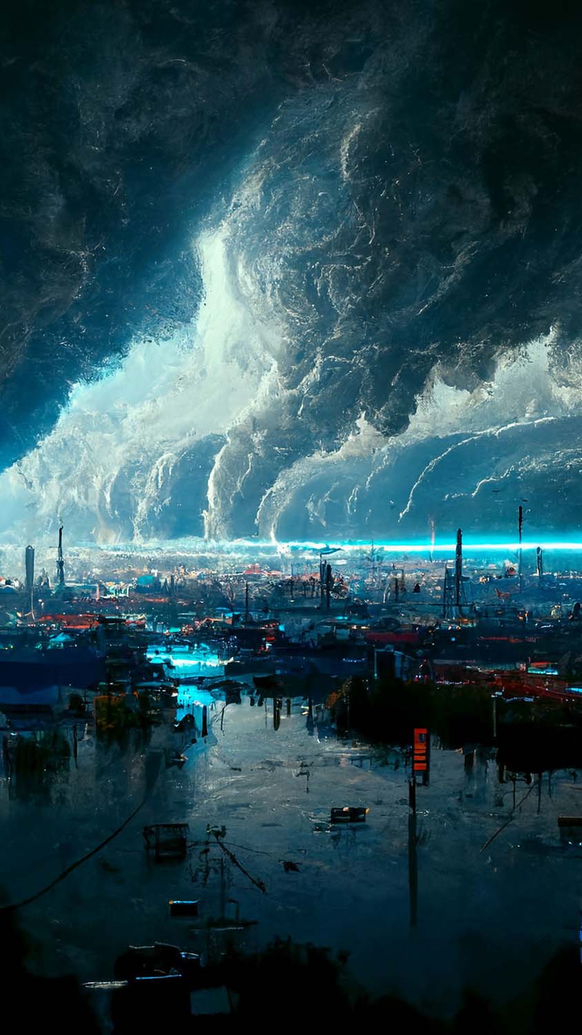 Ocean Apocalypse iPhone Wallpaper HD