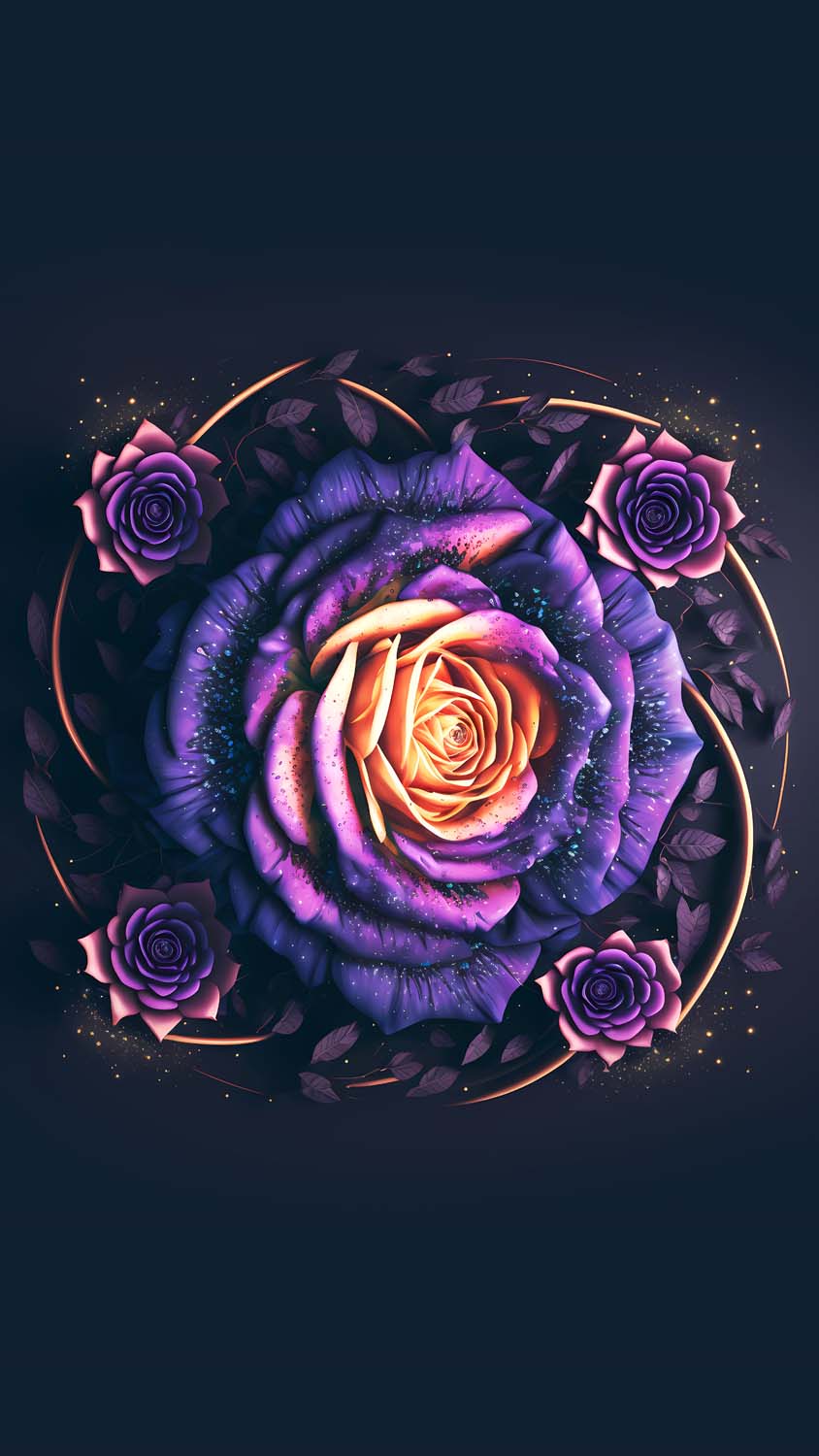 Rose Flower Art iPhone Wallpaper HD