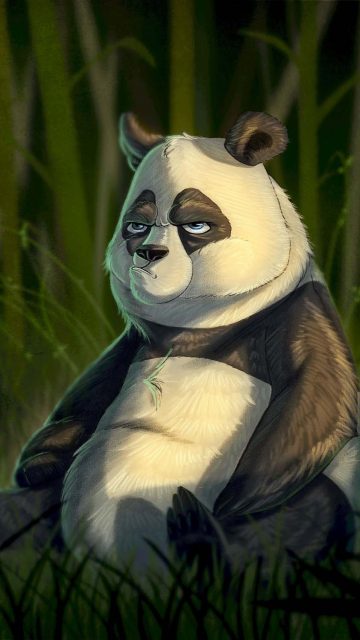 Rude Panda iPhone Wallpaper HD