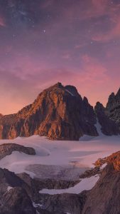 Snow Tops iPhone Wallpaper HD