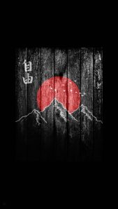 Sunrise Wood Painting iPhone Wallpaper HD