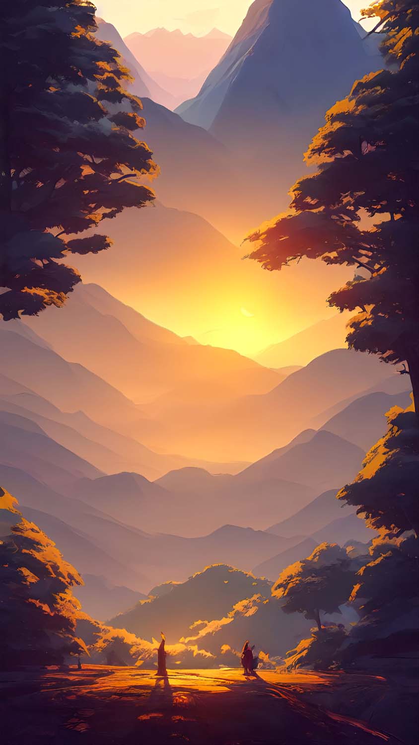Sunshine From Mountains iPhone Wallpaper HD