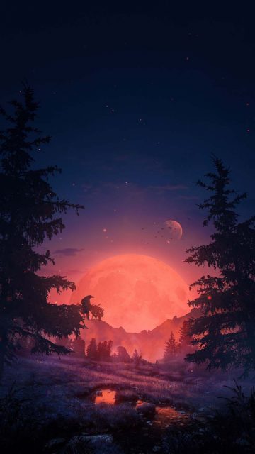 Super Blood Moon iPhone Wallpaper HD