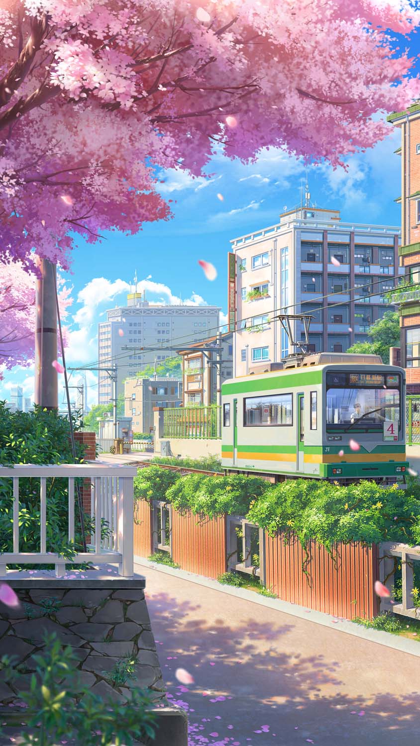 Tokyo City Anime iPhone Wallpaper HD