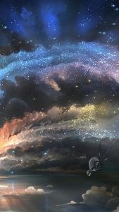Voyger in Space Storm iPhone Wallpaper HD