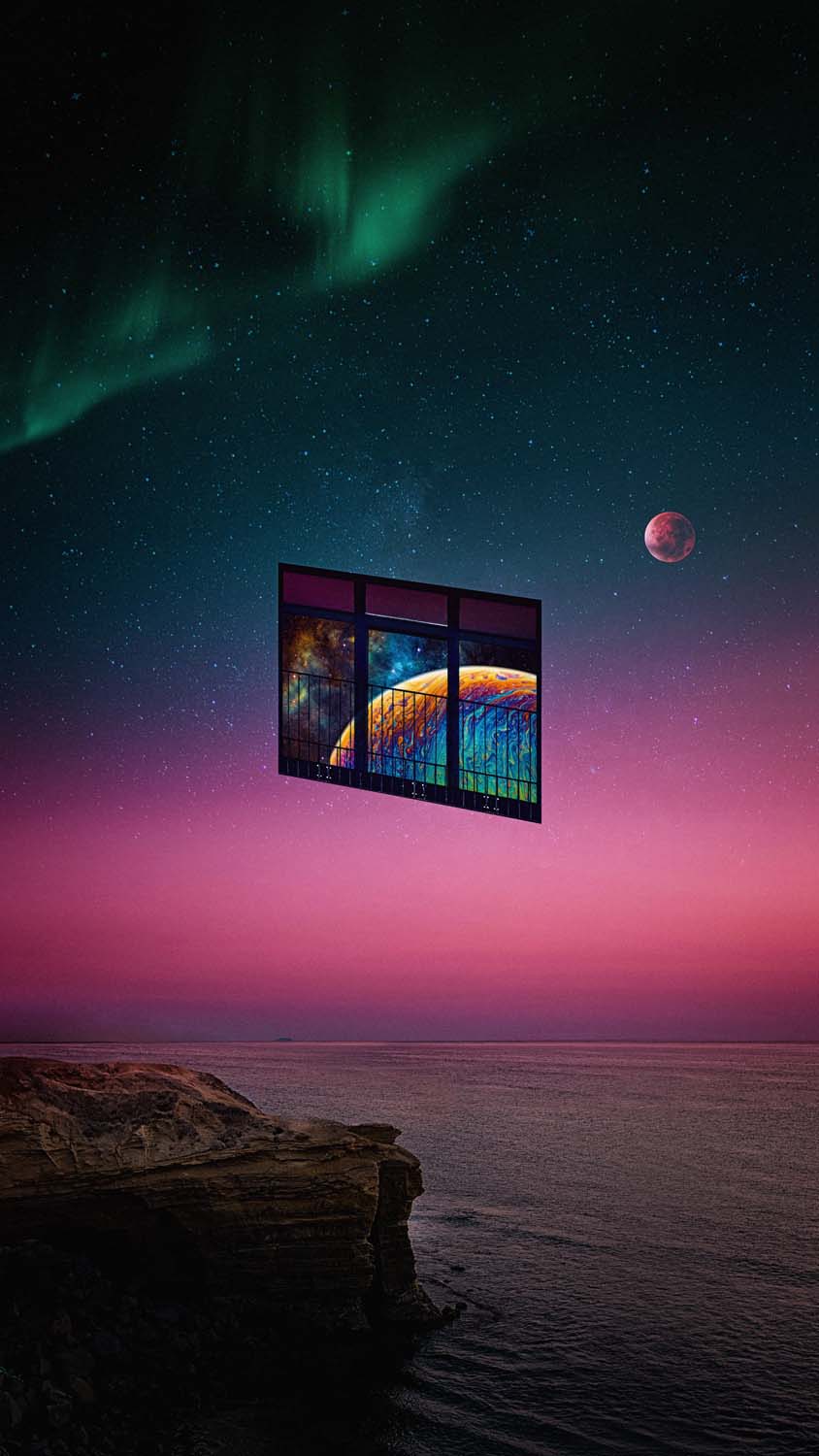 Window of Space iPhone Wallpaper HD
