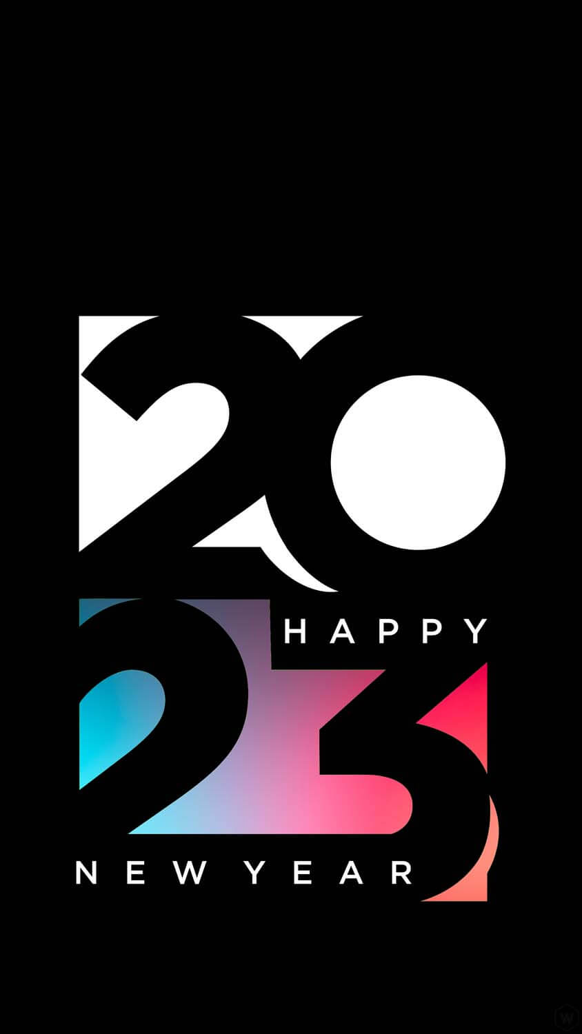 2023 Happy New Year iPhone Wallpaper HD