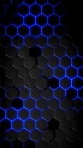 3D Hex Blocks iPhone Wallpaper HD