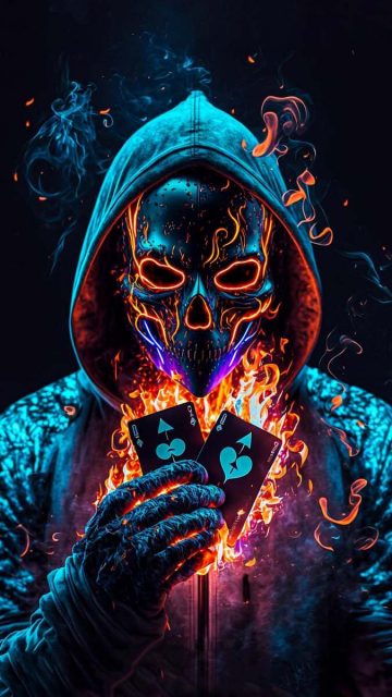 Anonymus Poker iPhone Wallpaper HD