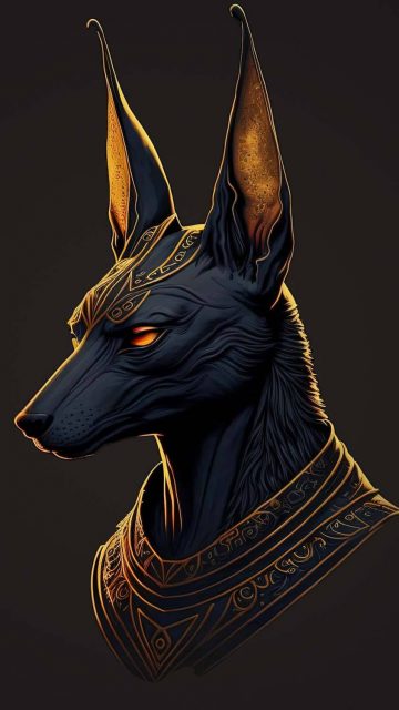 Anubis Portrait iPhone Wallpaper HD