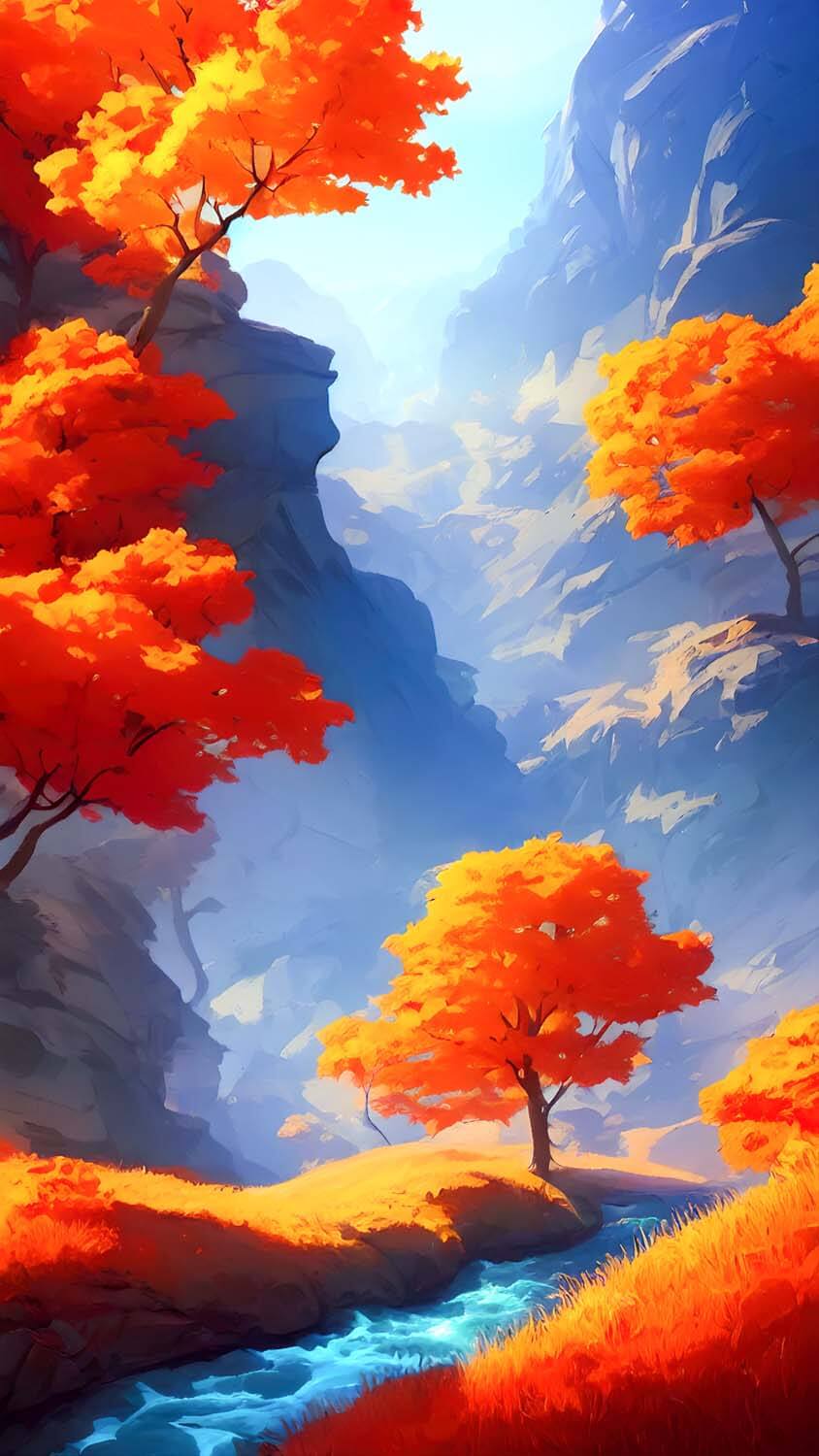 Autumn Painting IPhone Wallpaper HD - IPhone Wallpapers : iPhone Wallpapers