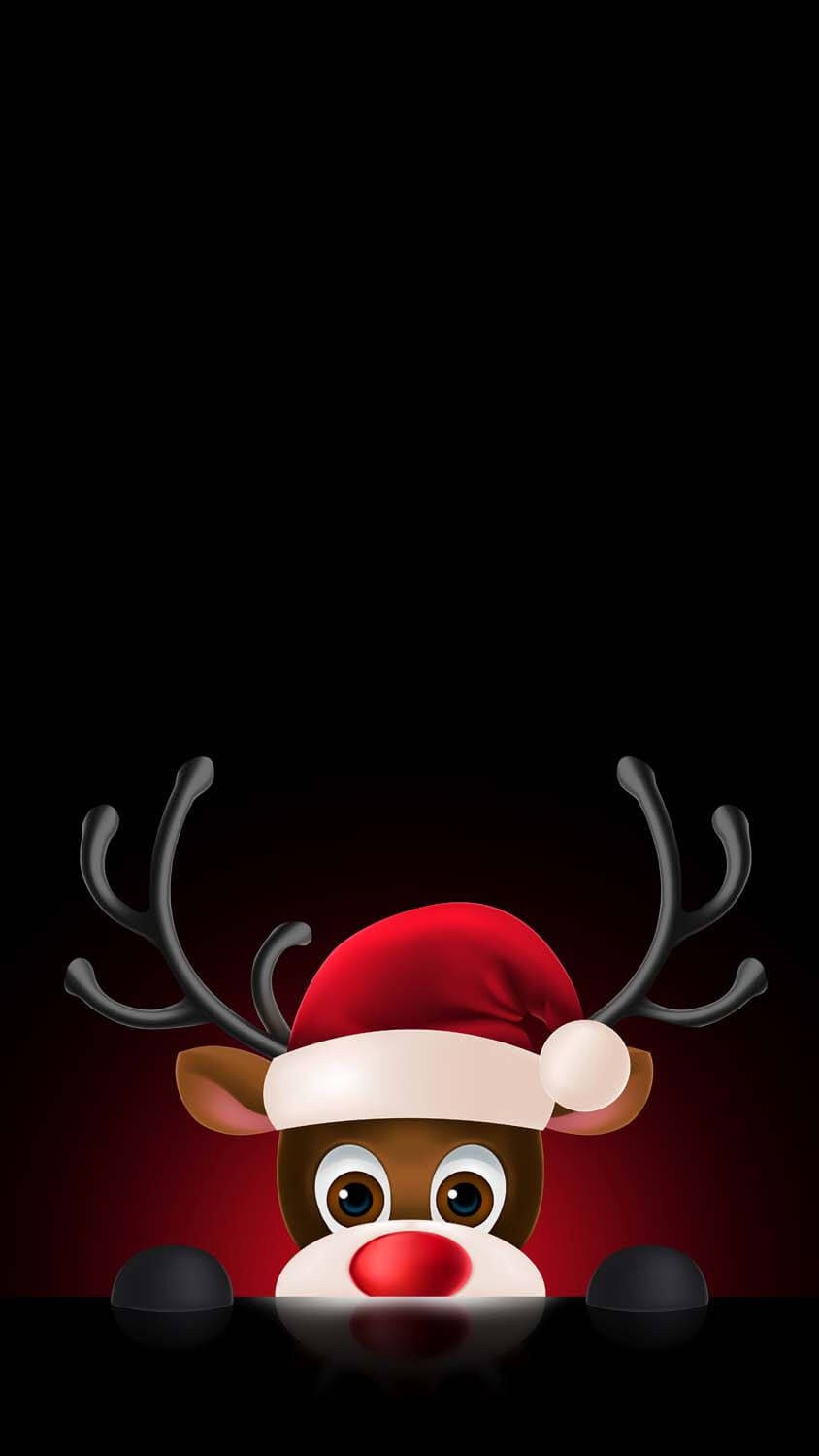 Christmas Deer iPhone Wallpaper HD