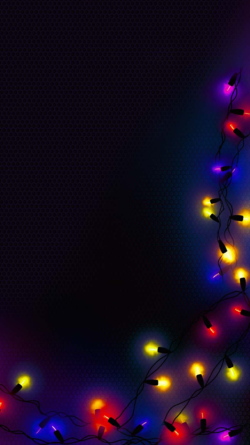 Christmas New Year Lights iPhone Wallpaper HD