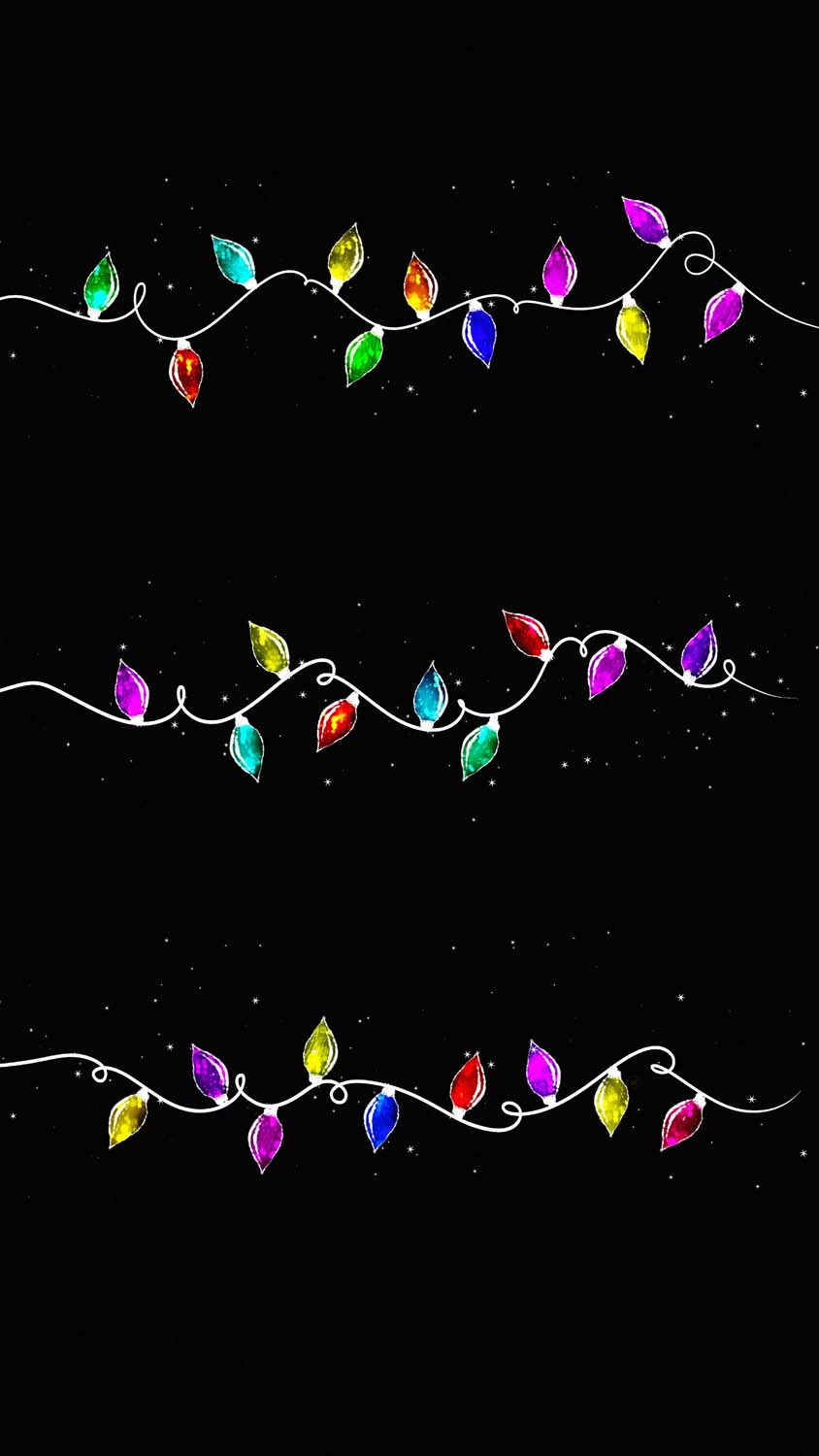Colorful Lights Christmas iPhone Wallpaper HD