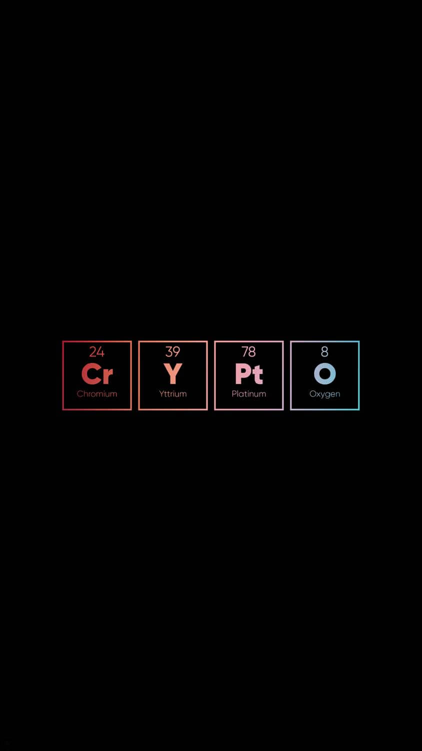 Crypto Chemistry iPhone Wallpaper HD