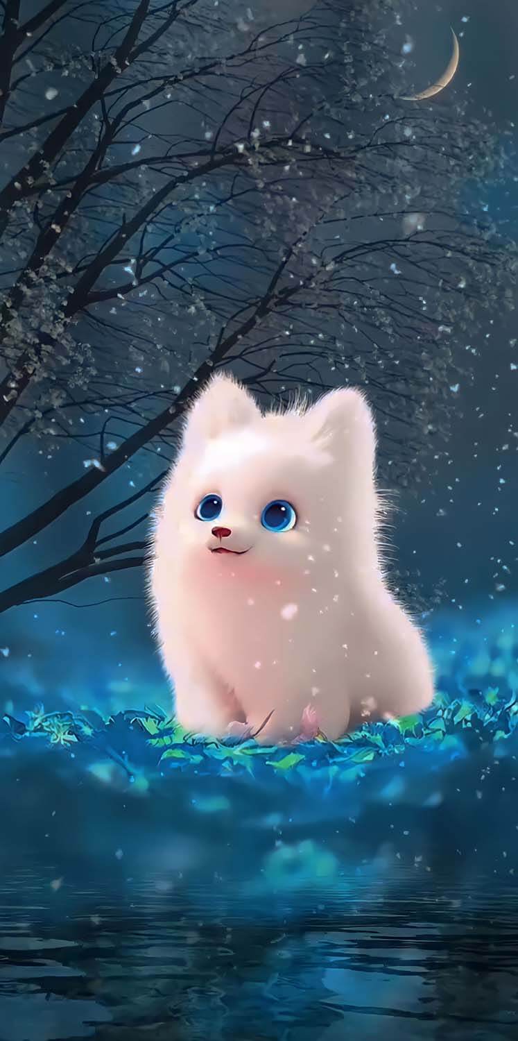 Cute Puppy Winter iPhone Wallpaper HD