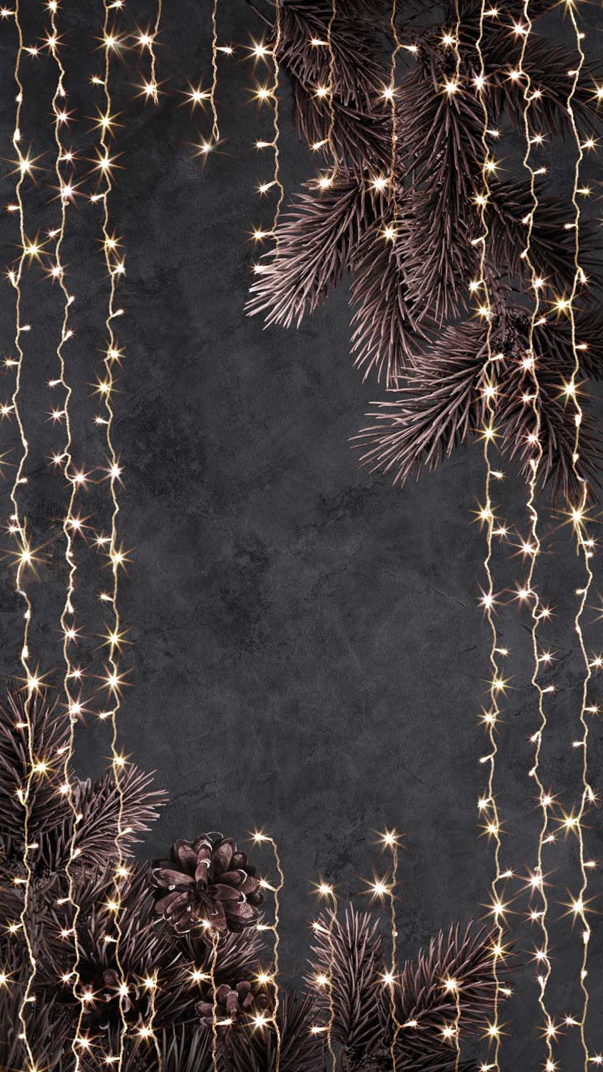 Fairy Lights Christmas Decoration iPhone Wallpaper HD