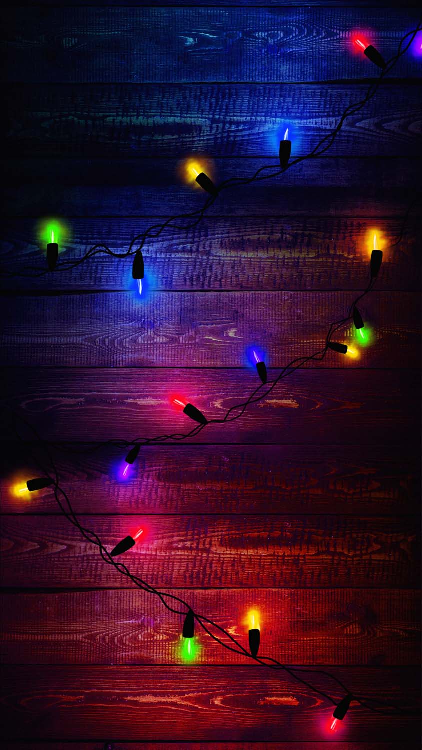 Garland Lights LED iPhone Wallpaper HD