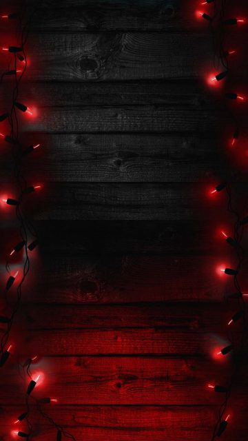 Garland Lights New Year Christmas iPhone Wallpaper HD