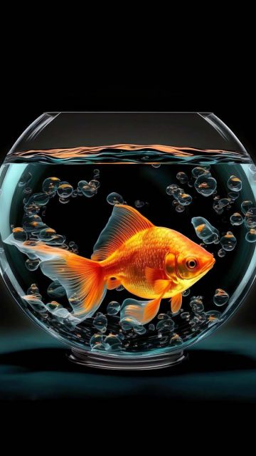 Gold Fish iPhone Wallpaper HD