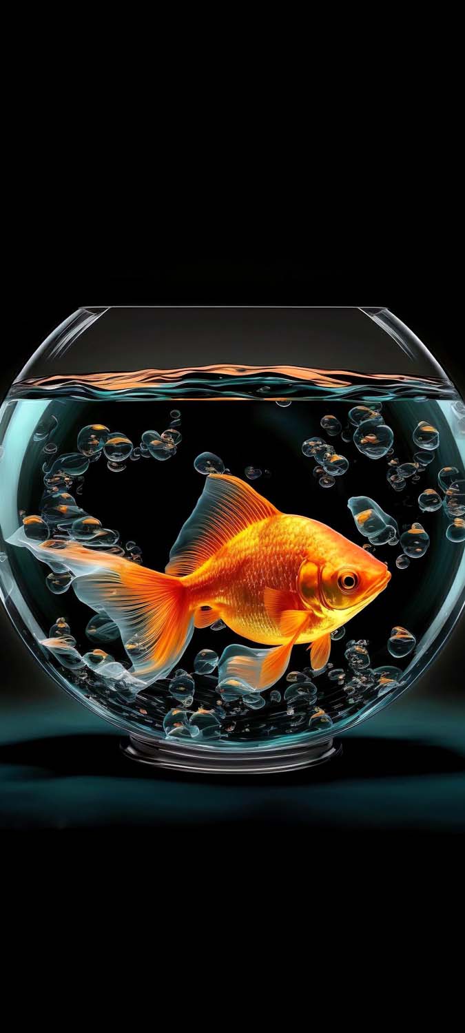 Gold Fish iPhone Wallpaper HD