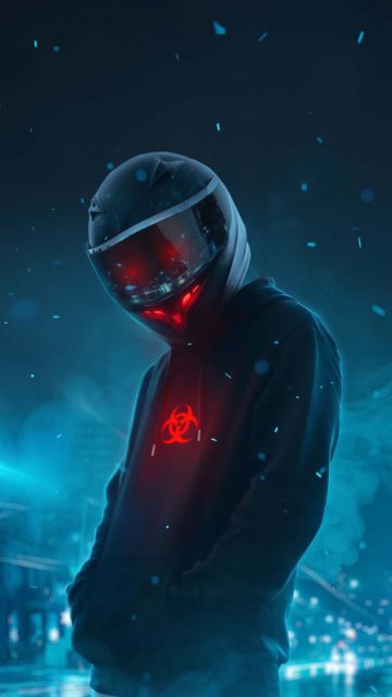 Helmet Guy iPhone Wallpaper HD