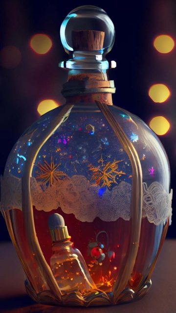 Magic in a bottle iPhone Wallpaper HD