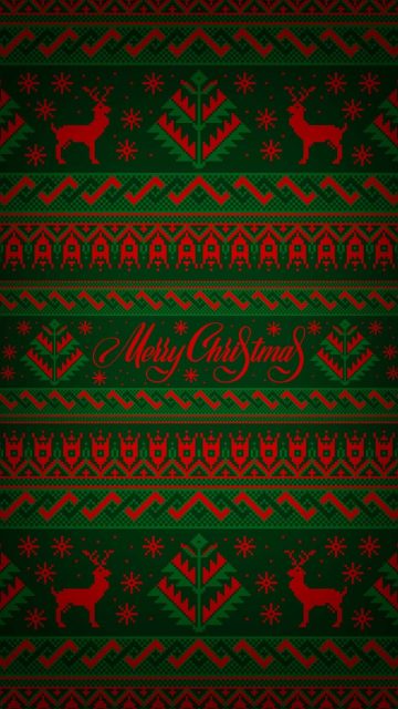 Merry Christmas Art iPhone Wallpaper HD