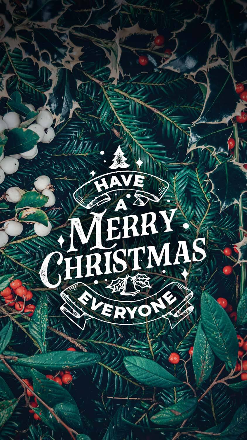 Merry Christmas Everyone iPhone Wallpaper HD
