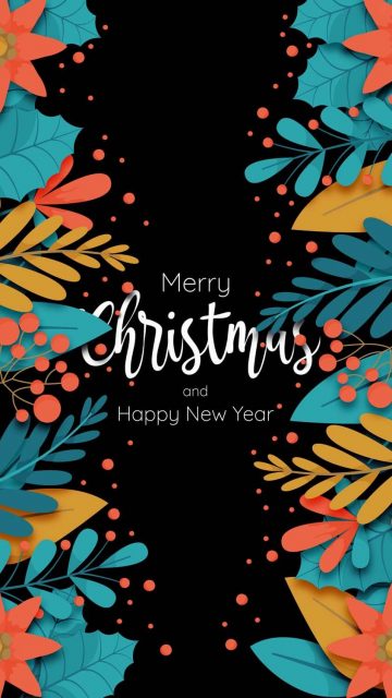 Merry Christmas and Happy New Year iPhone Wallpaper HD