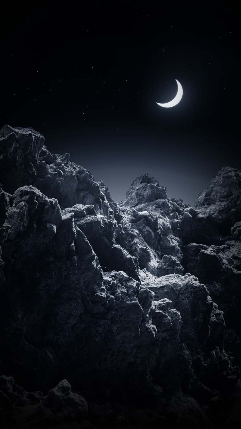 Moon Rocks iPhone Wallpaper HD