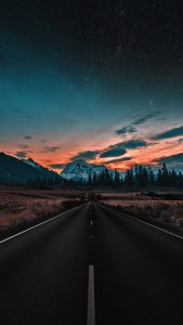 Morning Sunrise Road iPhone Wallpaper HD
