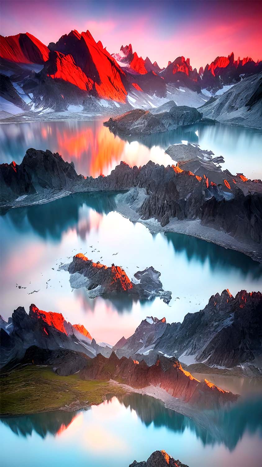 Mountains Lake iPhone Wallpaper HD