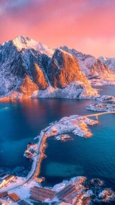 Mountains and Water iPhone Wallpaper HD