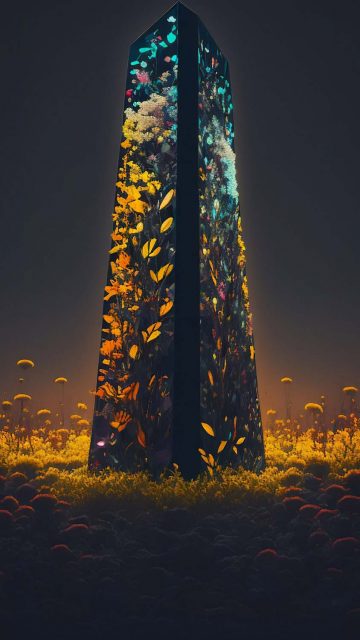 Nature Tower iPhone Wallpaper HD