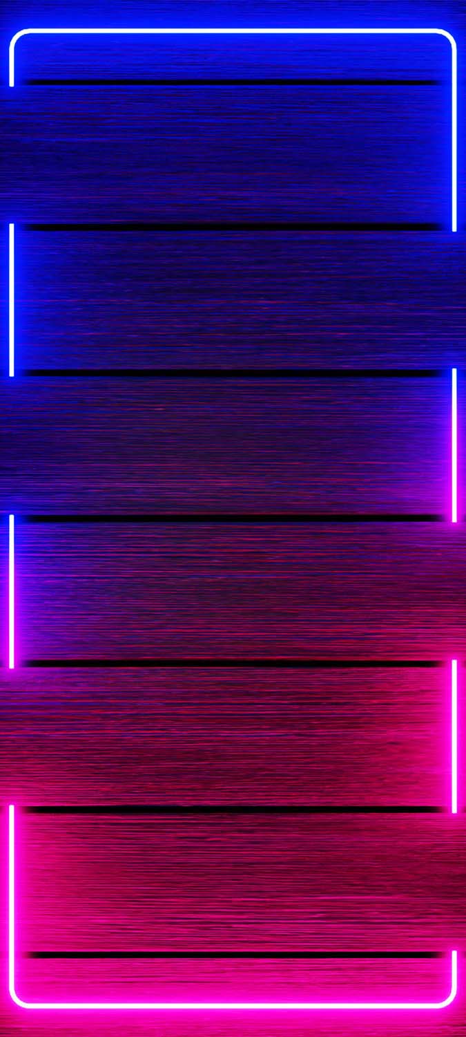 Neon Borders iPhone Wallpaper HD