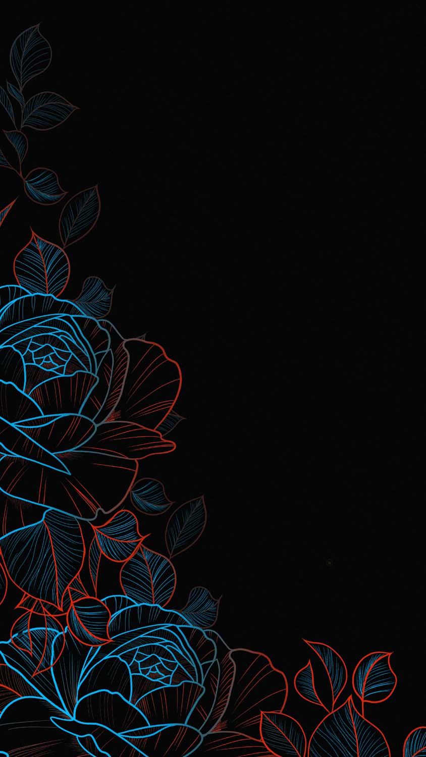 OLED Flowers iPhone Wallpaper HD