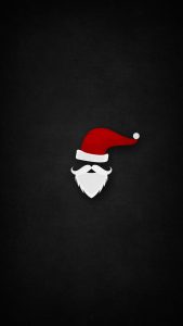 Santa Claus Minimal Art iPhone Wallpaper HD