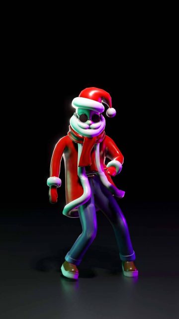 Santa Dancing iPhone Wallpaper HD